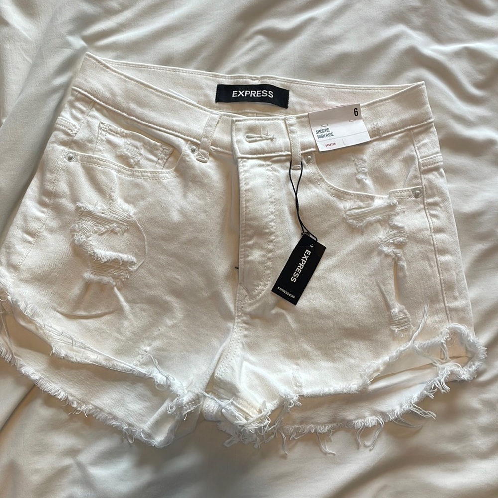 Express White Shorts